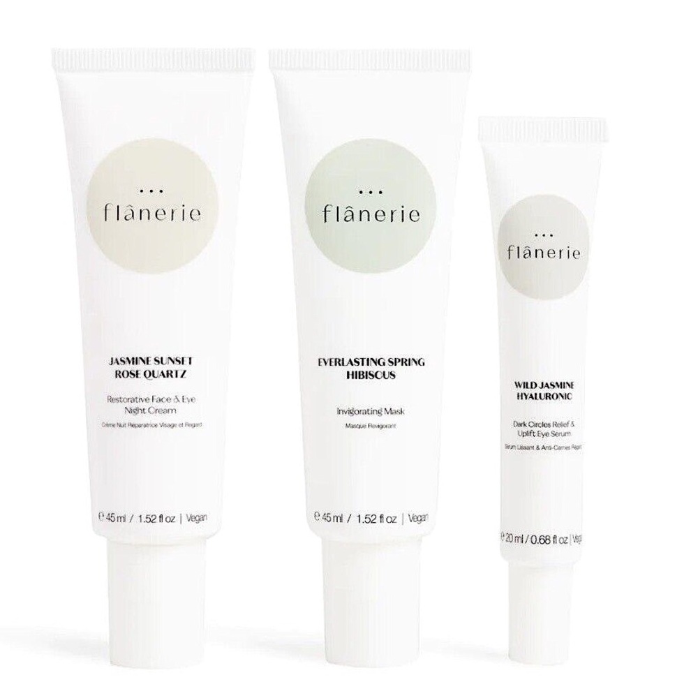 🩷BRAND NEW FLANERIE SKINCARE REST REBALANCE HYDRATE SMOOTH RESTORE CREAMS